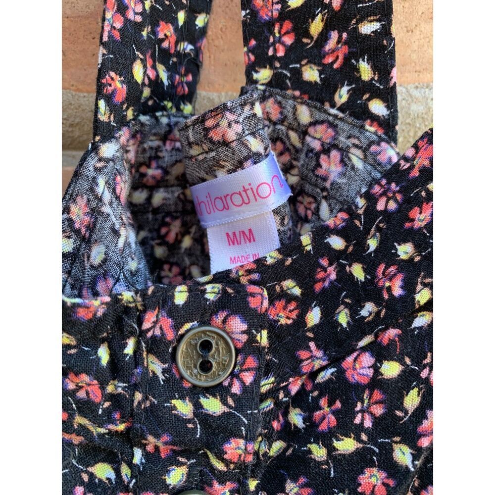 Pinafore Cottagecore Floral Y2K Jumper Dress Xhilaration Midi Dress Medium M - Picture 4 of 4